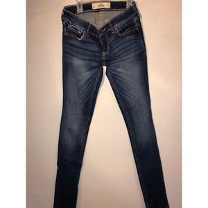 Dark Blue fade hollister skinny jeans